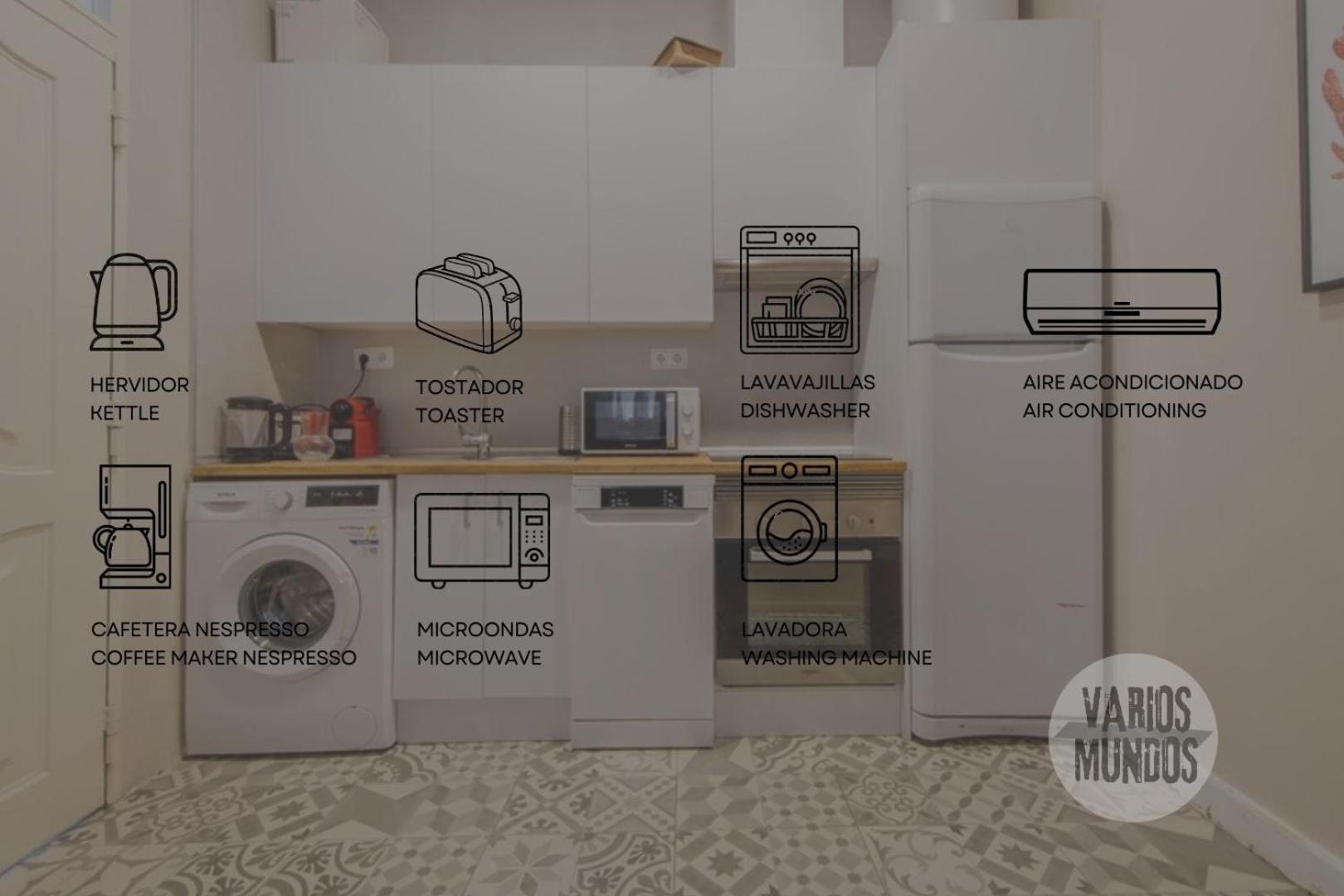 Bajo Duplex 7Pax A 5 Min De Gran Via-Malasana Madrid Eksteriør billede